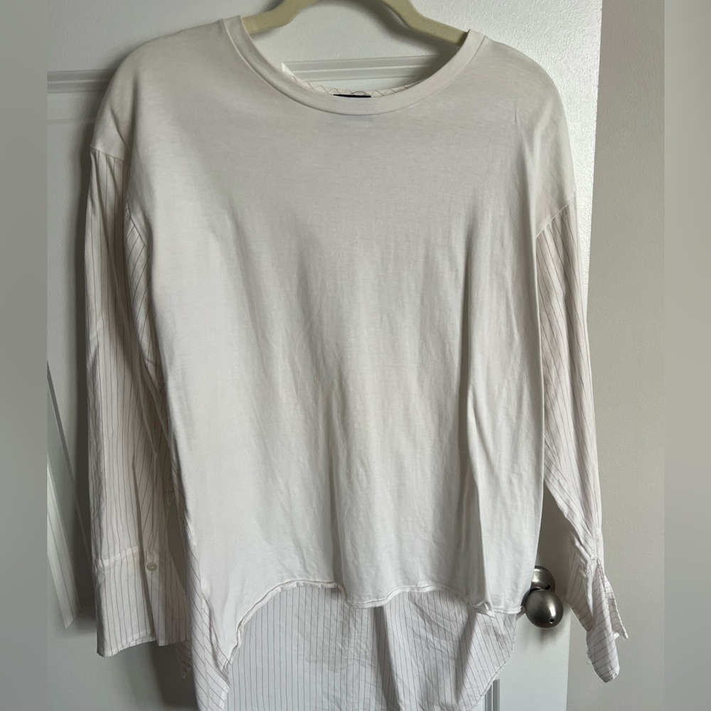 Zara high low long sleeve